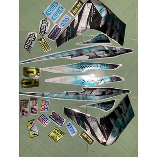 Tem exciter 2010 spark xanh ngọc crom