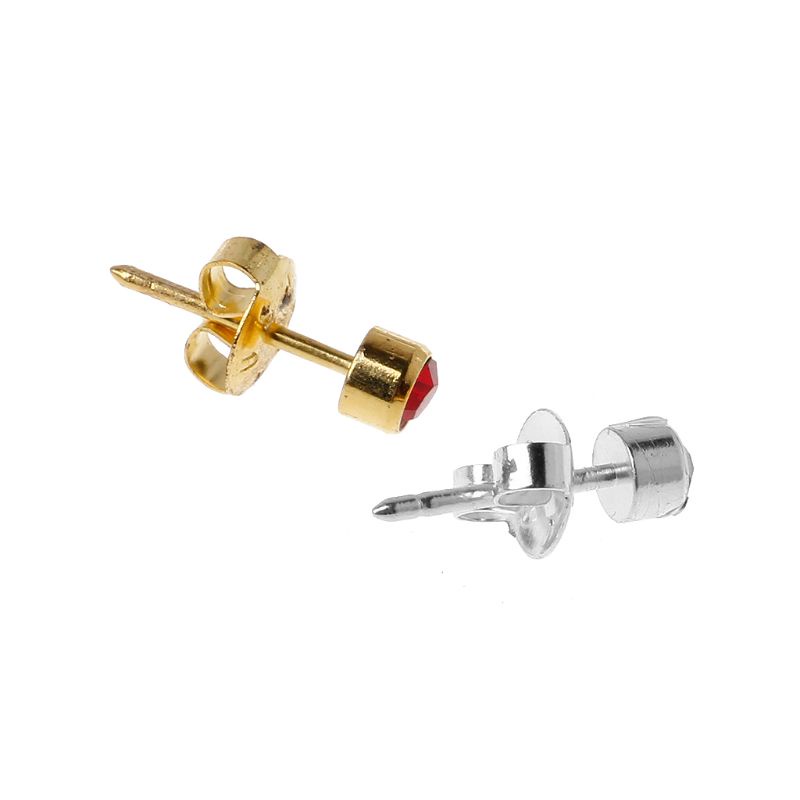 Bông Tai Đính Đá CZ Mini 3 5mm Bằng Thép Không Gỉ Chất Lượng Cao