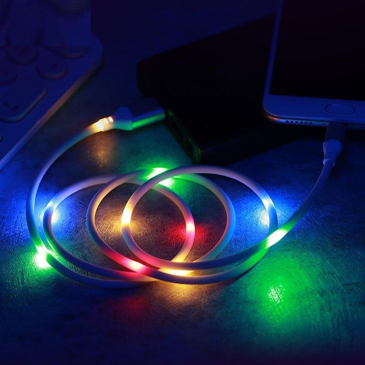 Cáp Remax RD-B14 hỗ trợ sạcnhanh phát sáng cực đẹp