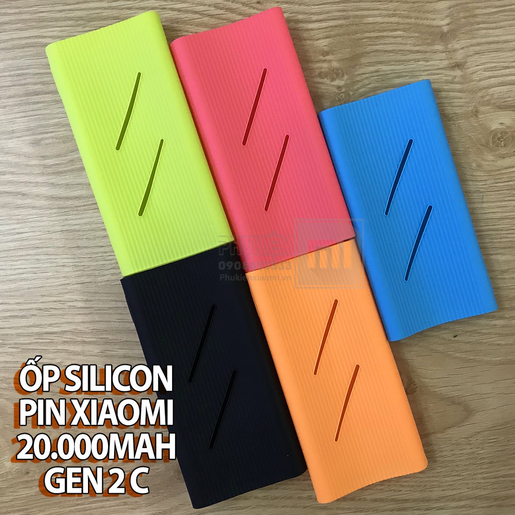 FREESHIP ĐƠN 99K_Bao ốp silicon dành cho Pin sạc dự phòng Xiaomi 20000mAh Gen 2C