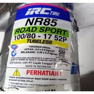 Lốp xe ngoài trời 100/80-17 irc nr85 tubles 100 80 17 tl chất lượng cao
