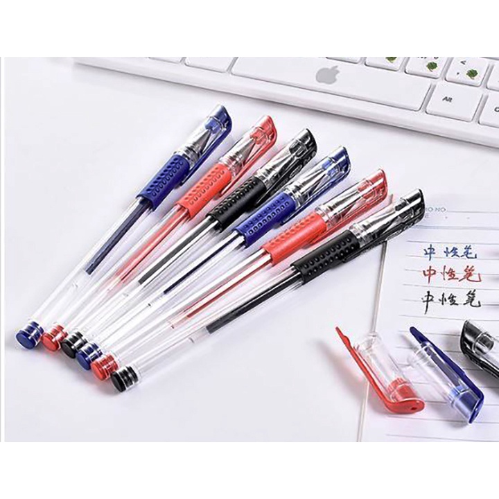 Set 100 Bút Bi Nước Có Nắp Đậy
