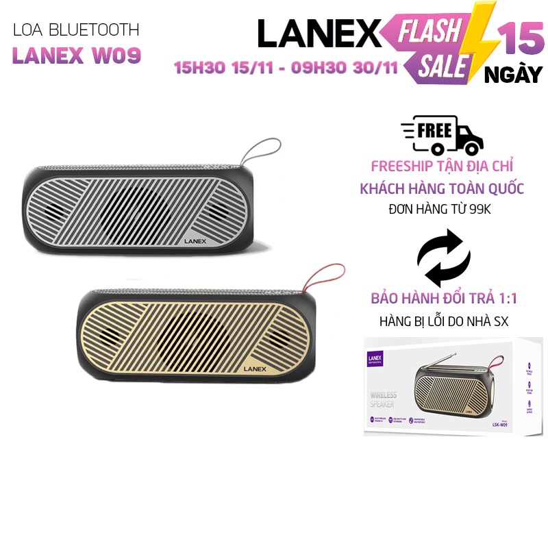 Mã ELHACE giảm 4% đơn 300K Loa Bluetooth LANEX LSK - W09 10W V5.0 -Tương thumbnail