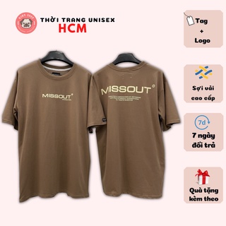Áo thun Missout Basic Logo Tee SS5 màu nâu unisex nam nữ form rộng full tag Thời trang Unisex HCM AL192