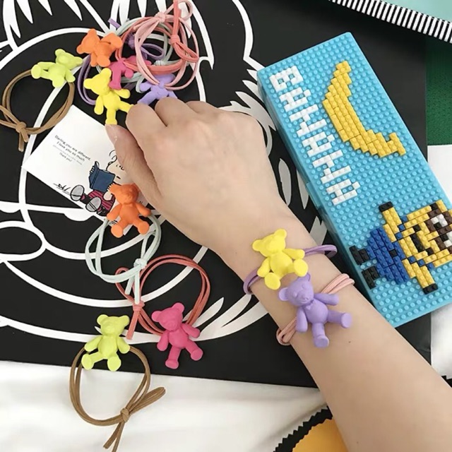 Cột tóc Hàn Quốc gấu con