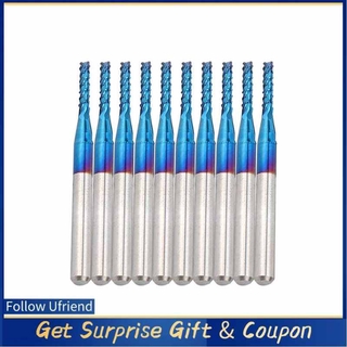 UF Set 10 Mũi Phay Gỗ Xoắn Dành Cho Máy Khắc Cnc Pcb