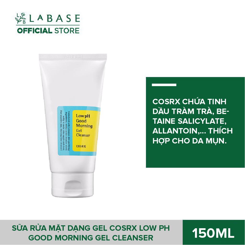 Sữa Rửa Mặt Cosrx � Corsx � Srm Cosrx Dạng Gel Low pH Good Morning Gel Cleanser 150ml