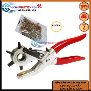 FREESHIP Kềm Bấm Lỗ Nịch, Kìm Bấm Lỗ Dây Nịt, Đồng Hồ, Đa Năng... Cao Cấp TOP + Tặng Kèm Bịch Khoen Mắt Cáo (chính hãng)