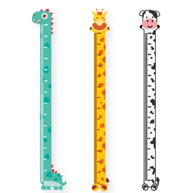 Thước đo chiều cao Lalala baby - dạng decal dán tường, không thấm nước, không phai màu