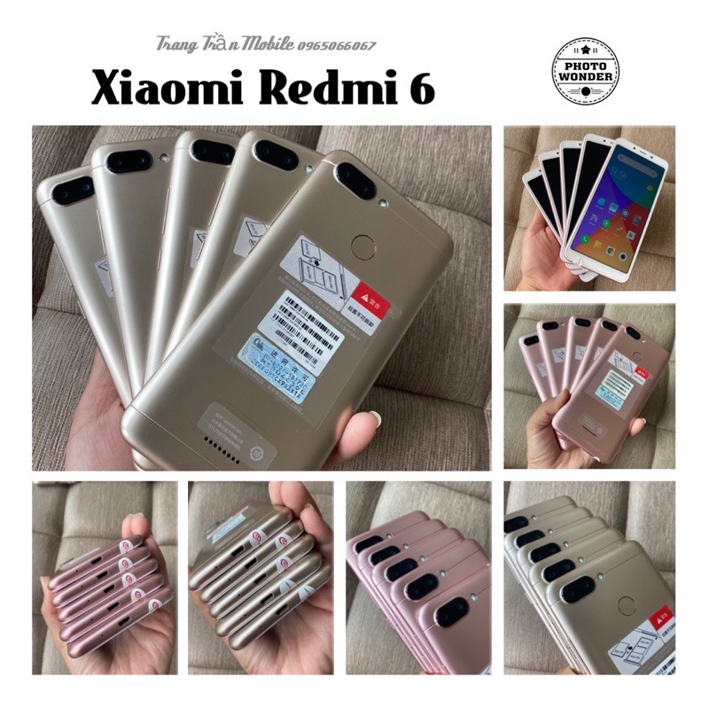 Điện thoại Xiaomi Redmi 6 2sim ram 4g rom 64g, ram 3g 32g có vân tay, có tiếng việt, CH play,zin đẹp 98%, giá rẻ | WebRaoVat - webraovat.net.vn