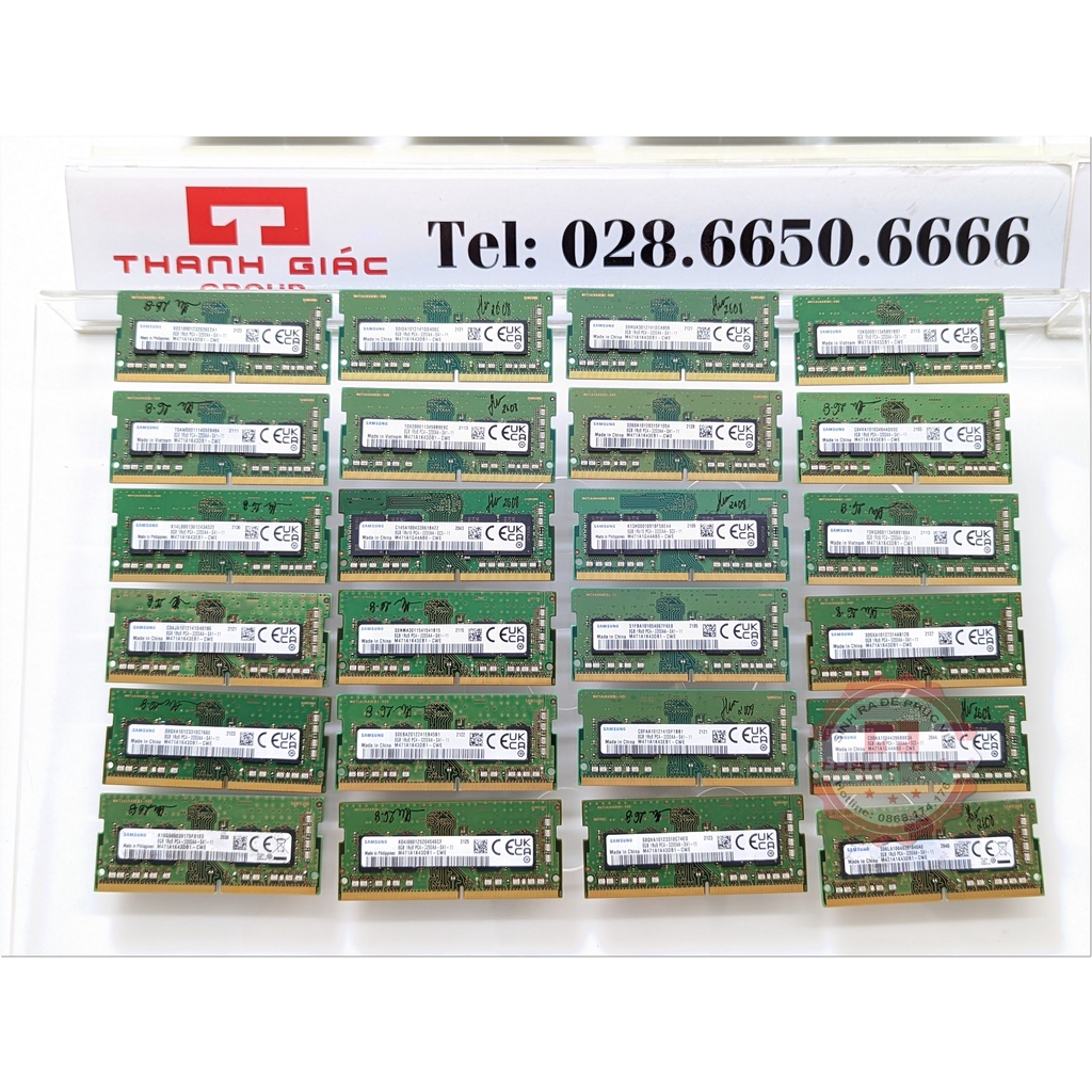 RAM Laptop DDR4 Samsung 4GB/8GB/16GB bus 2133/2400/2666/3200 - Bảo Hành 4 Năm