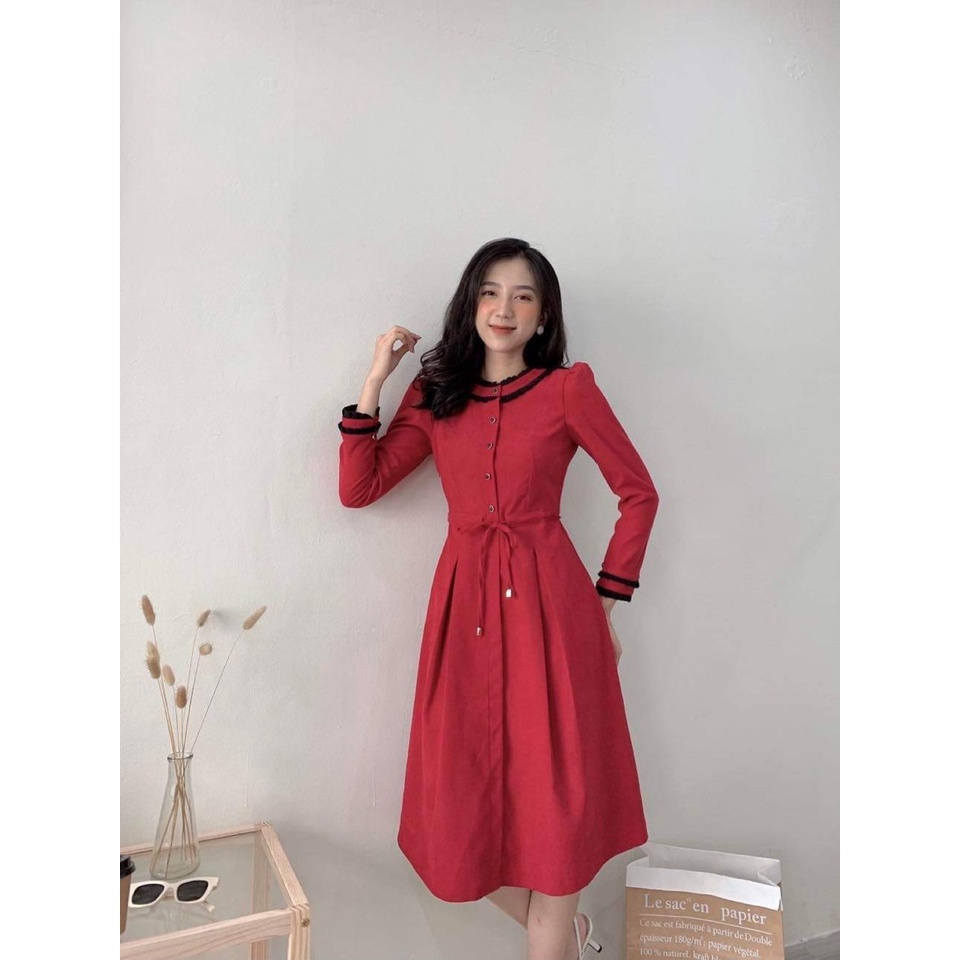 Váy Thiết Kế Cao Cấp Dài Tay