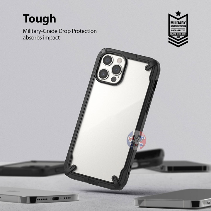 Ốp lưng chống sốc Ringke Fusion X cho IP 12 Pro Max / 12 Pro chính hãng - Hàng nhập khẩu