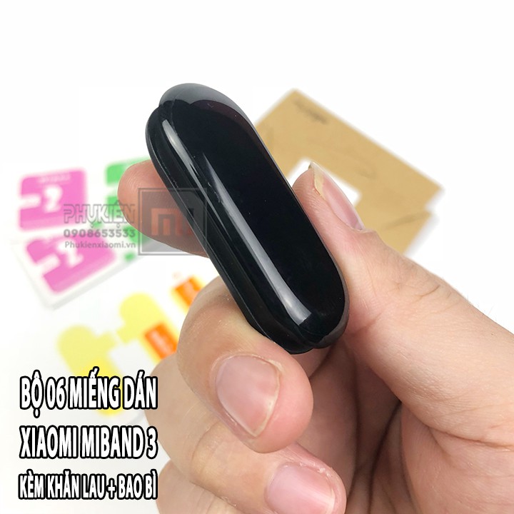 Bộ 02 miếng dán màn hình Xiaomi Miband 3 Mijobs trong suốt