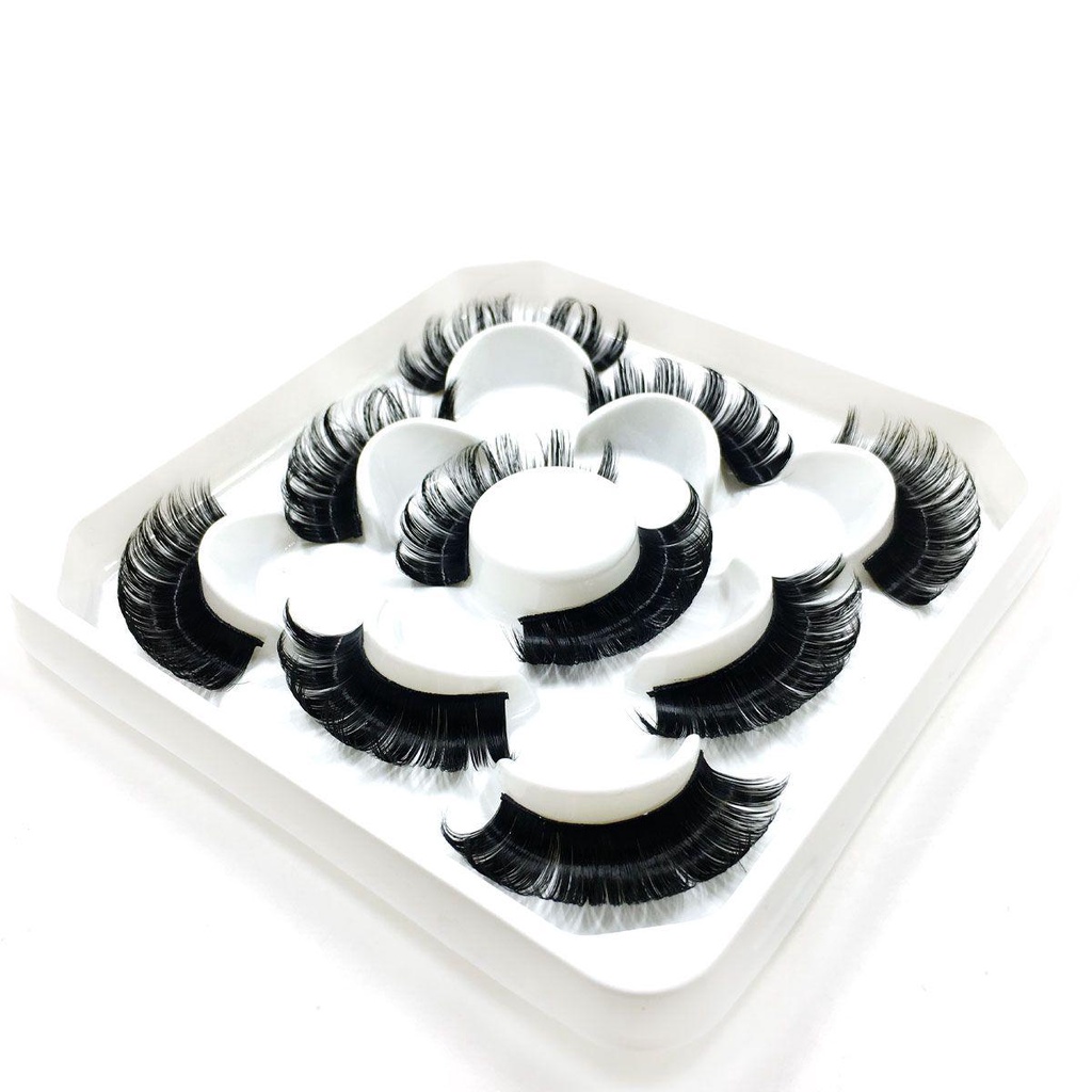 Set 5 Cặp Lông Mi Giả 3D Dài Đẹp Mắt Dành Cho Nữ XIANTIN SKONHED