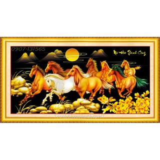 Tranh đính đá Mã đáo thành công LV186, VS282, VS282, LV439 - tự đính (4 size)