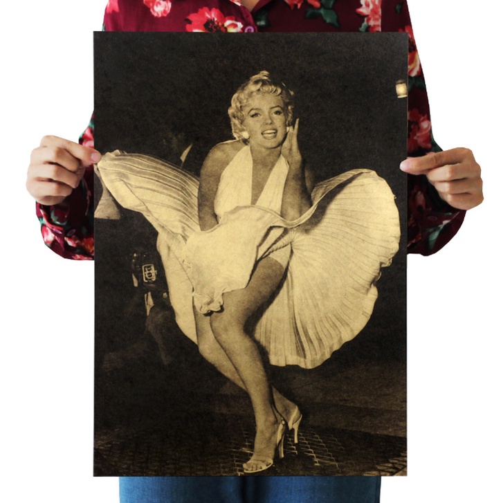 Poster Hình Marilyn Monroe Trang Trí Quán Cà Phê
