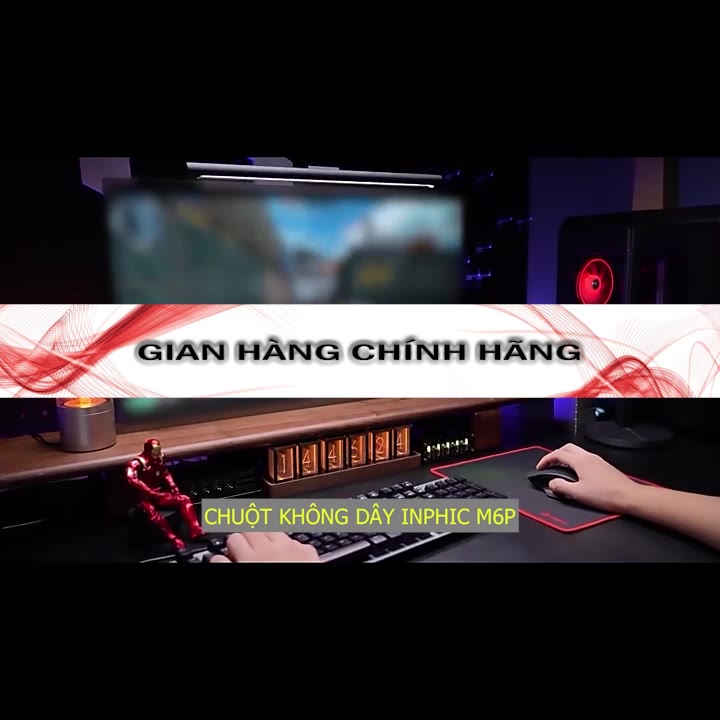 Chuột không dây Bluetooth pin sạc inphic PM6 chống ồn - Hàng Chính Hãng | BigBuy360 - bigbuy360.vn