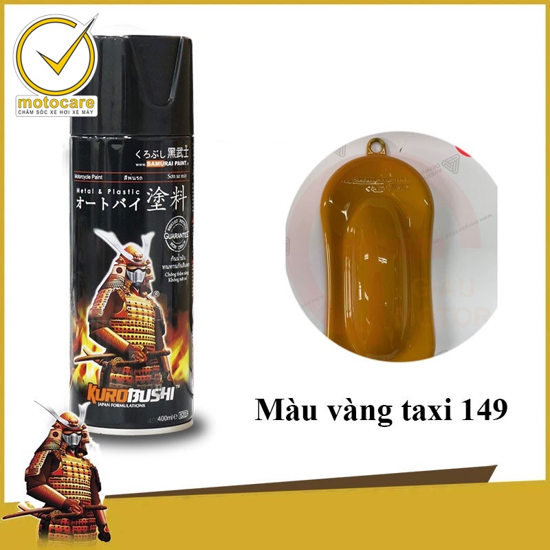 Chai sơn xịt Samurai 149 màu Vàng taxi