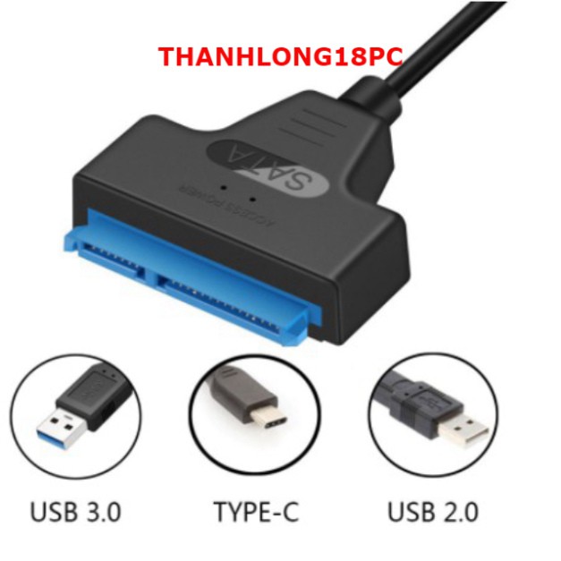 Dây Cáp Chuyển Đổi Kết Nối Ổ Cứng HDD Từ USB 3.0 Sang Sata 22 Pin 2.5 inch | BigBuy360 - bigbuy360.vn