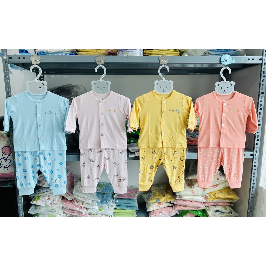 [FAFRINW05 giảm tối đa 30k đơn 150k][SALE]Bộ cài giữa petit dài tay bé trai/gái Lullaby NH103B (Sz 1-6m)