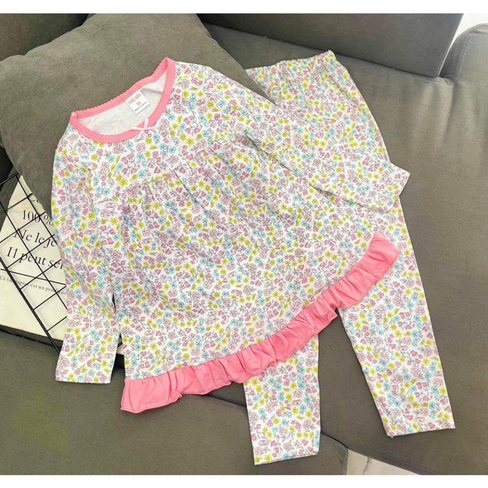 Bộ tay dài quần dài babydoll thun Borip xuất 4c loại 1 Quần áo cho bé 22-45kg pikakidsqatexuongsi_q9