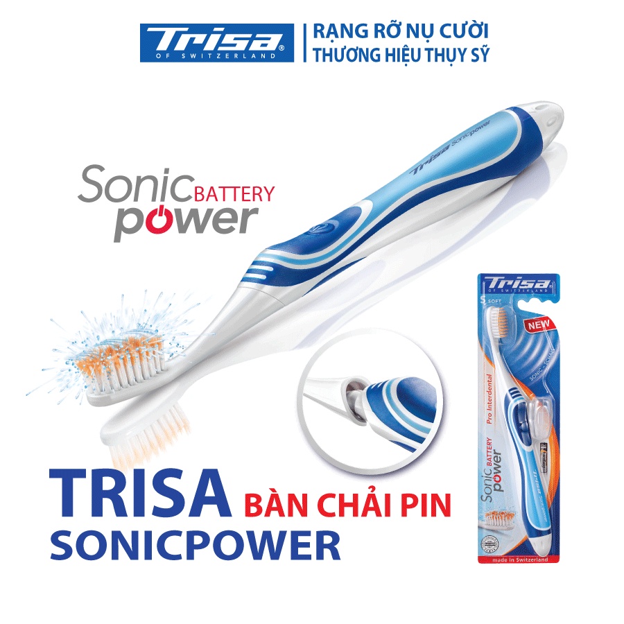 Bàn Chải Pin Trisa Pro Interdental Soft
