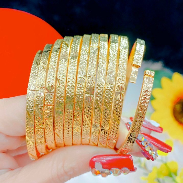 Ximen 7 Chiếc Khóa Bấm Vàng - Trang Sức Nữ Đẹp - Cam Kết Không Đen, Không Ngứa, Chất Liệu Bạc Pha Hợp Kim Cao Cấp