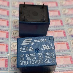 RELAY ROLE SRD 12VDC 5 CHÂN nguồn cấp 12Vdc tải chịu được 10A 250V