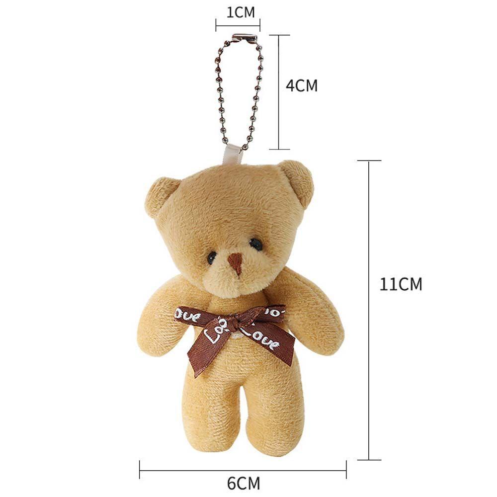 Móc Khóa Hình Gấu Bông Dễ Thương Nhiều Màu Sắc