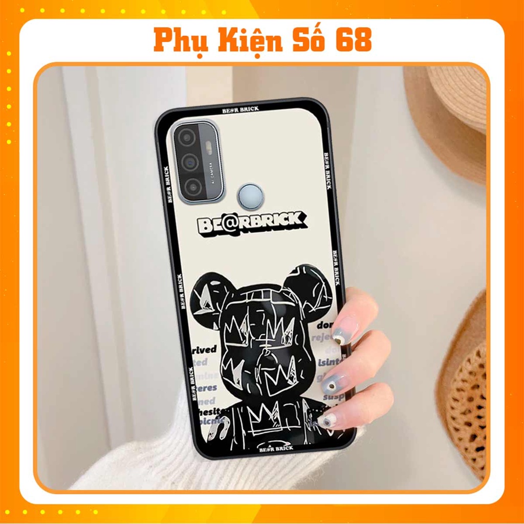 Ốp lưng điện thoại Oppo A53 elegant, gấu be@rbrick cao cấp, vỏ ốp rẻ đẹp