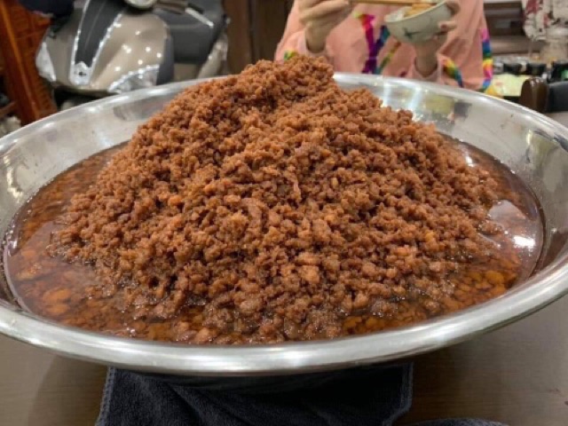 Mắm tép chưng thịt