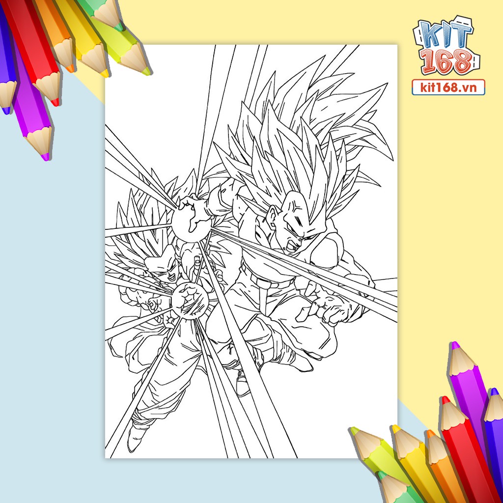 Tranh tô màu Dragon Ball TTM-0025