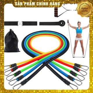 ❄ Dây ngũ sắc tập gym ⚡️𝐅𝐑𝐄𝐄 𝐒𝐇𝐈𝐏⚡️Hàng loại 1, có kèm túi đựng, phù hợp cho mọi lứa tuổi