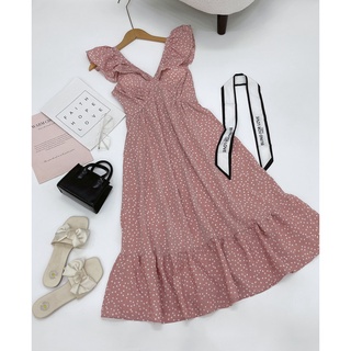 Đầm Maxi chất tole lanh