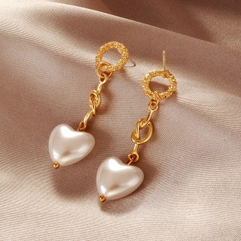 Đôi Khuyên Tai Nữ Hình Trái Tim Thời Trang Hàn Quốc Xinh Xắn