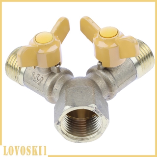 [Lovoski1] Bộ điều khiển bộ chia đường ống dẫn khí 2 chiều Bộ chuyển đổi đầu nối Y Chủ đề nam