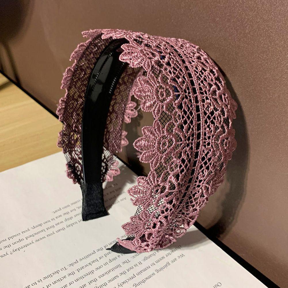 IVORY Băng Đô Ren Bản Rộng Chống Trượt Thời Trang Cho Nữ