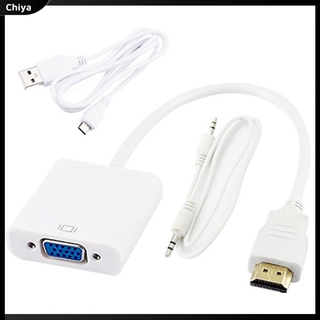 Bộ Chuyển Đổi Video HDMI Sang VGA Kèm Đầu Chuyển Đổi Âm Thanh Cho PC Laptop DVD