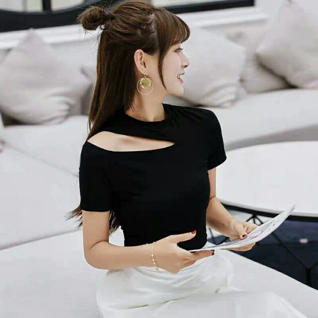 Áo Khoét Vai Thun gân | BigBuy360 - bigbuy360.vn