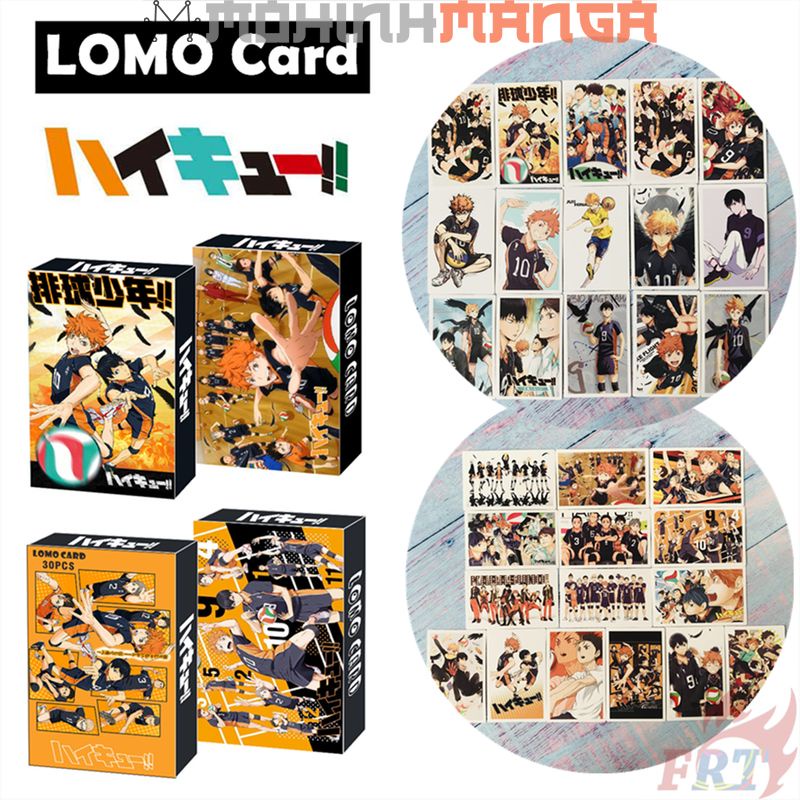 Lomo card hộp 30 thẻ truyện Haikyuu Vua bóng chuyền poster card Haikyu Shoyo Kenma Tobio Kageyama Toru Oikawa Bokuto