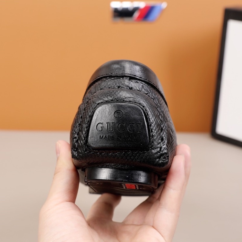 Giày lười da nam Gucci GC da thật cao cấp dập vân nổi