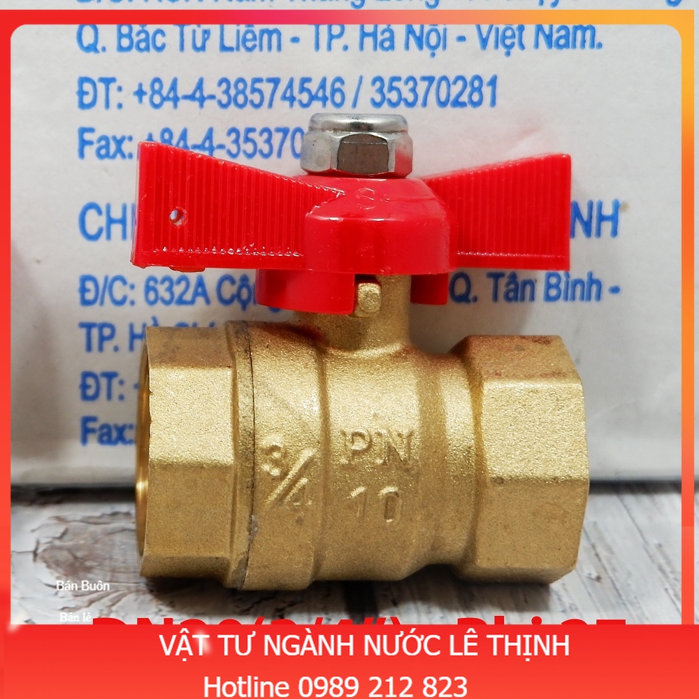 Van tay bướm (tay lơ) MBV Minh Hòa dn15(1/2''), dn20(3/4'') Việt Nam cao cấp
