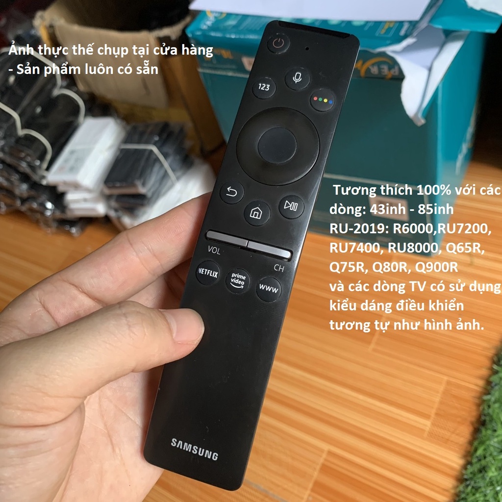 Điều khiển tivi Samsung chính hãng có giọng nói các dòng Smart tv 4k 43inh đến 75inh UA43RU7400 UA65RU7400 UA55RU7400
