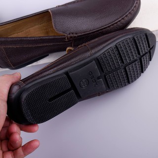 GIÀY DA NAM GEOX LƯỜI NÂU