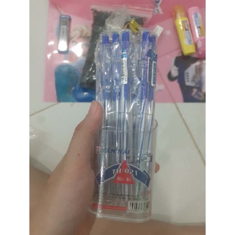 Hộp 20 bút bi Tân Hải đủ màu
