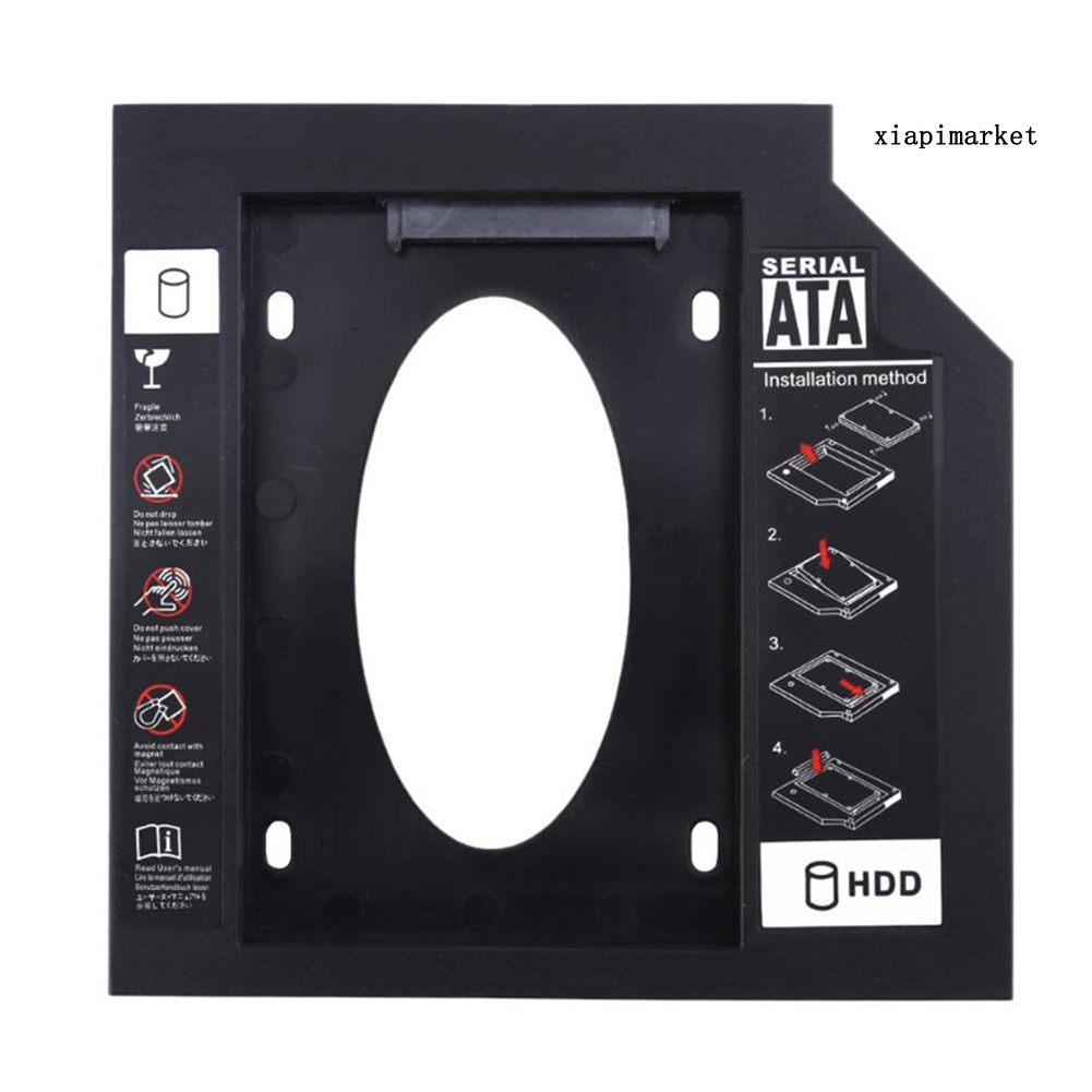 LOP_9.5/12.7mm 2.5inch SATA Hard Drive SSD Bracket Tray Caddy for Laptop Notebook