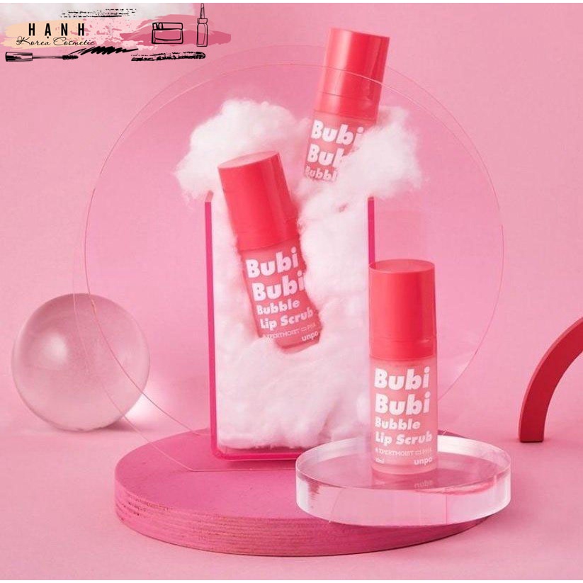 Tẩy Tế Bào Chết Sủi Bọt Cho Môi, Lành Tính, Siêu Mềm Môi Unpa Bubi Bubi Bubble Lip Scrub 10ml