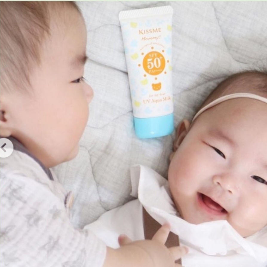 Kem chống nắng Kissme Mommy 50g cho da nhạy cảm và cho bé từ 6 tháng tuổi