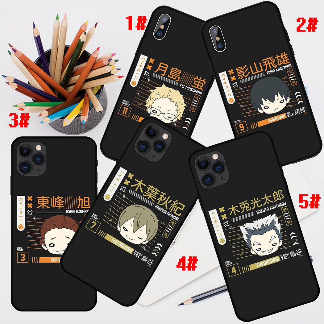 Ốp Điện Thoại Silicon Mềm Hình Haikyuu Karasuno High School Cho Iphone 5 5s Se X Xr Xs Max 6 6s 7 8 Plus